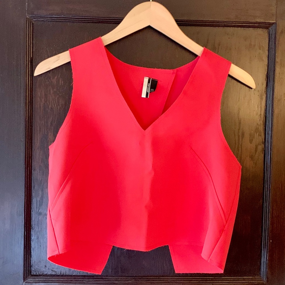 Hot pink/orange summer top.